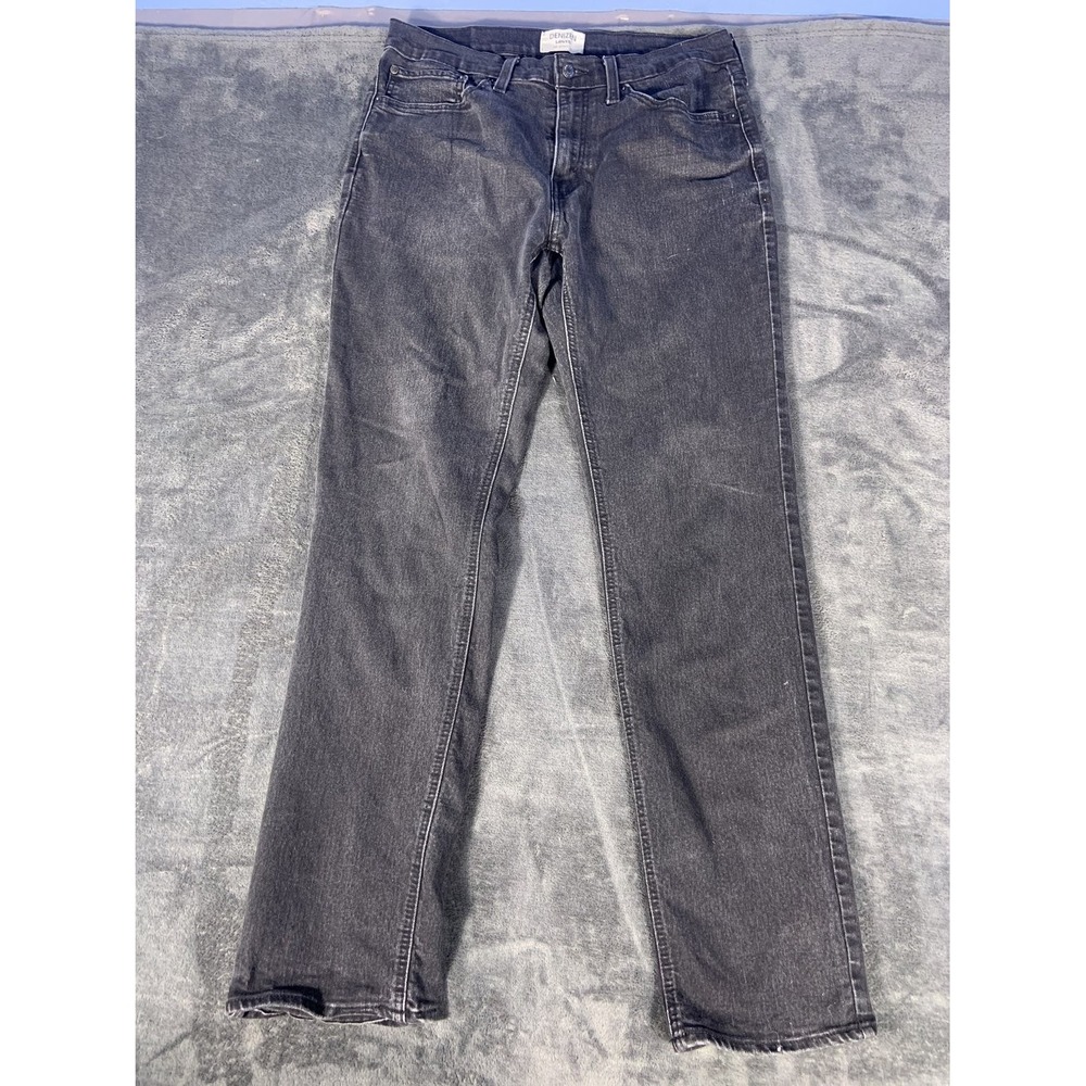 Denizen from Levi's 231 Athletic Fit Jeans Men's 32x31 Black Straight Denim